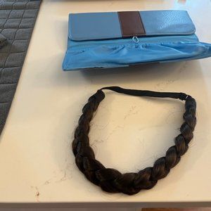 Jessica Simpson and Ken Paves ClipOn Hair Braid Dark Brown NIP with carying case